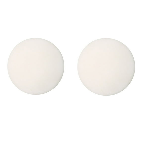 2PCS Rubber Door Knob Protector - Self-Adhesive Crash Pad, 4cm Diameter, Shockproof, White