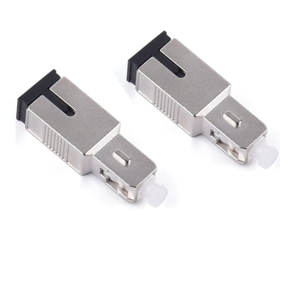 2PCS SC Fiber Optic Attenuator Single-Mode Fiber Optic Male to Female Connector 15DB Adapter