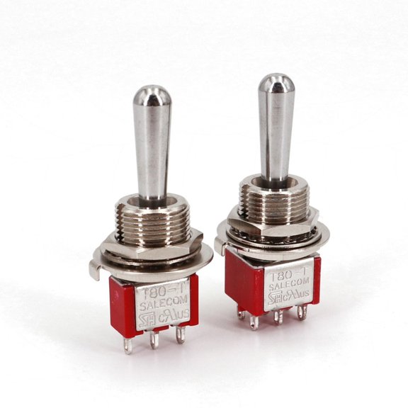 2PCS SH T8013-Z1 Handle 3-Pin Momentar Mini ON-ON 2 Positions SPDT Toggle Switch