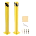 thumbnail image 1 of 2PCS Safety Bollard Post, 48 Inch Height Steel Bollard Post, 4.5 Inch Diameter Security Traffic Barrier Post, Yellow Steel Bollard for Warehouse Parking Lot, 1 of 7