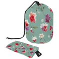 2PCS Safflower Travel Cosmetic Bag Makeup Organizer Stylish Bathroom