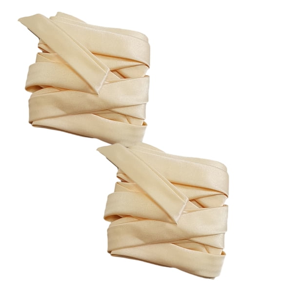 2PCS Satined Wedding Dress Corset Ties Decorative Ribbon Straps For Bridal Waist Embellishment Wedding Gown Accessory