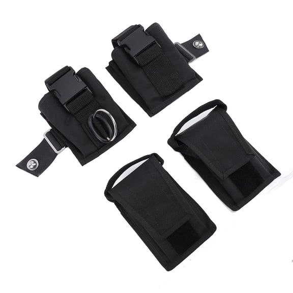 2PCS Scuba Weight Pocket with Quick Release Buckle Durable Nylon Diver Weight Belt Bag Pouch for BCD Diving Equipment Underwater Sports Accessories Replacement Parts 10.24 inches / 26 cm Size