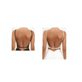 thumbnail image 1 of 2PCS Seamless Low Back Bra Wireless Padded Bralette Thin Straps Comfort Halter Backless Cross Multiway Convertible Bras, 1 of 4