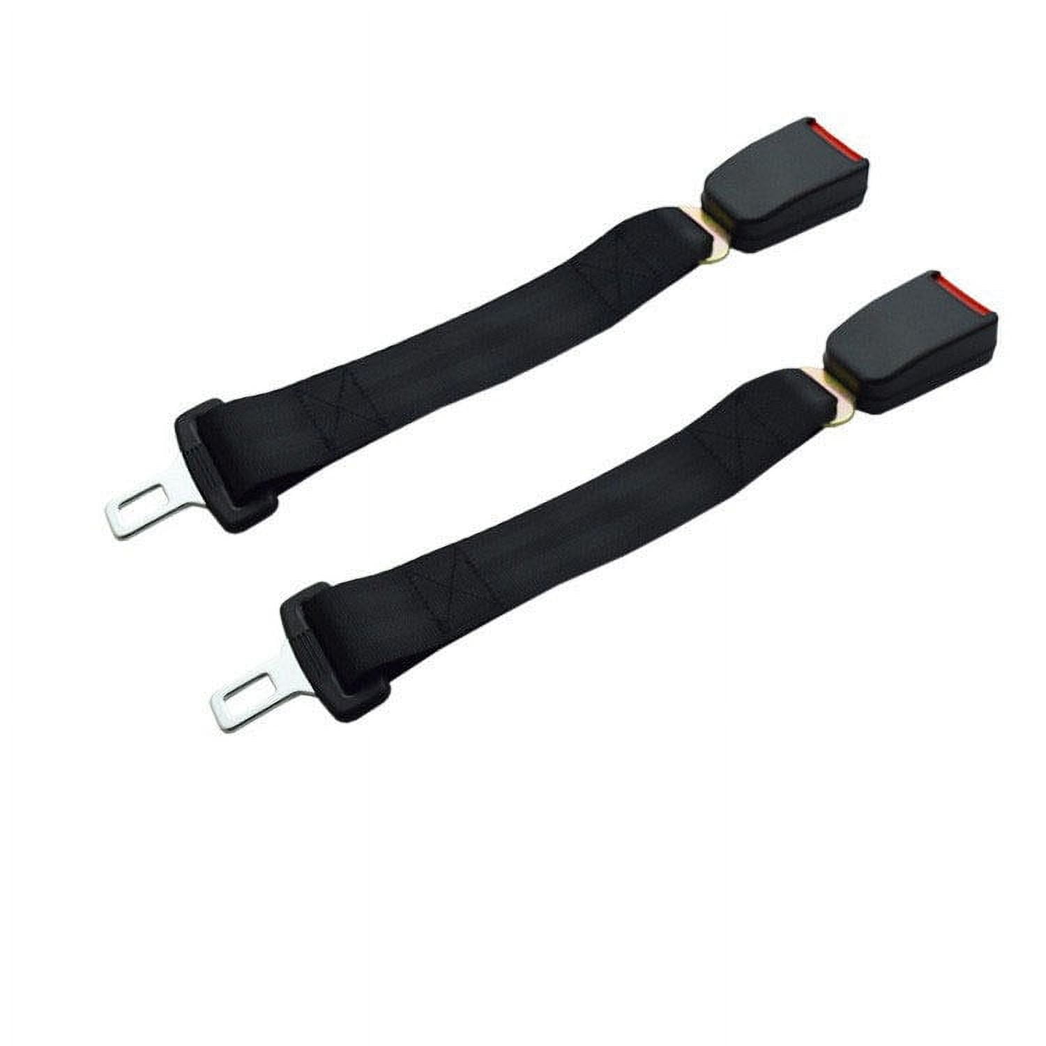 2 pieces seat belt extender, car buckle extender (80cm long) accessories  for cars, easy to install,Buckle Up and Drive-In Comfort