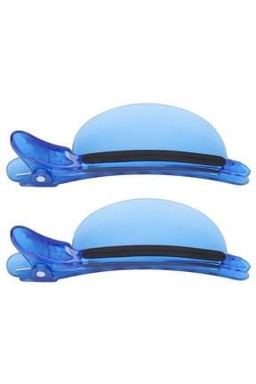 2PCS Sectioning Clips Heat Insulation Easy Speed Separator Clip Blue for Wig Extension Hair Highlighting