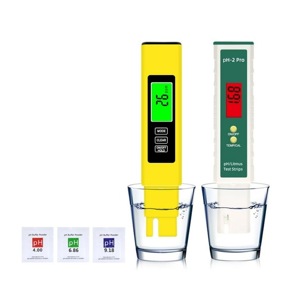 2PCS/Set Portable Digital Temperature TDS EC PH Meter Test Pen LCD Display Litmus Tester For Water Quality Purity Detector 5 In1 ,Reliable - TPH01691_X-SMALL