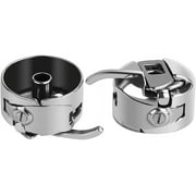 2PCS   Sewing Machine Bobbin Case, Stainless-Steel Bobbin Holder Case for Front Loading 15 Class Machines