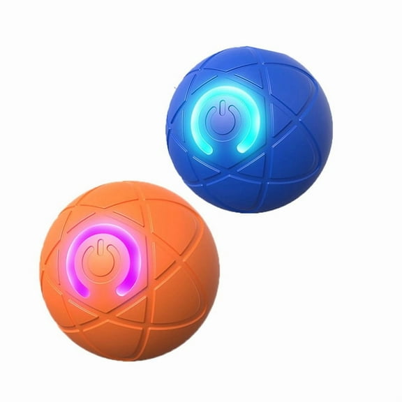 2PCS Shaky Ball Toys for Dog, Vibrating Dog Balls,USB Rechargeable Automatic Moving Toy Ball for Pet Dogs and Cats,2 * Shaky Ball Toys,Blue & Orange