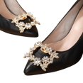 thumbnail image 1 of 2PCS Shoe Clips for Women Dress Shoes Elegant Rhinestone Shoe Accessories, Crystal Shoe Decoration Detachable Shoe Buckles Wedding Party,Style 4, 1 of 6