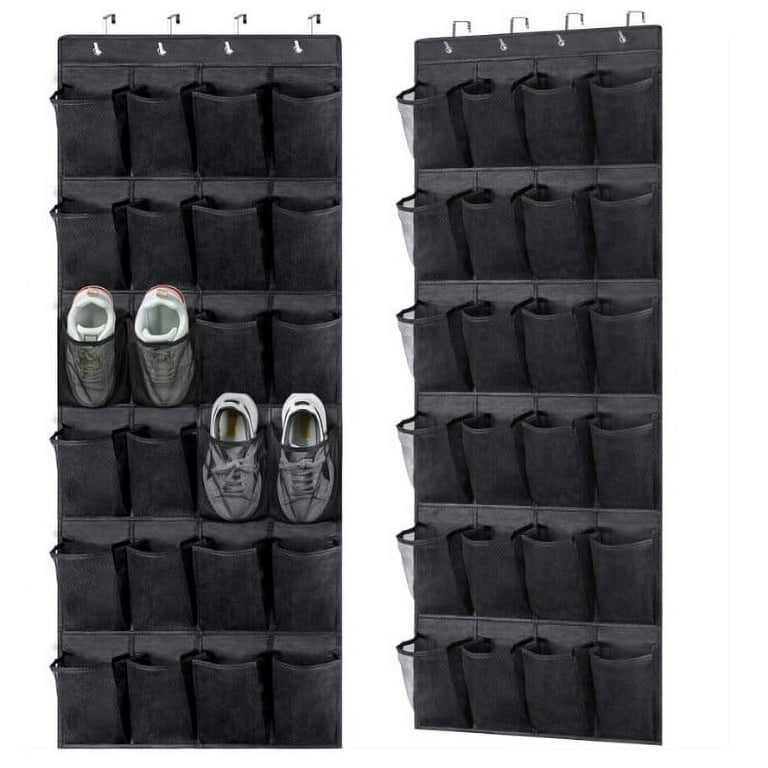 Shoe Holder Rack For Over The Door, 24 Mesh Pockets Hold Up To 40 Pounds,  Back Of Closet Organizer, Behind Door Hanger, Non-slip Holders, Shoes,  Sneakers And Home Accessories - Temu