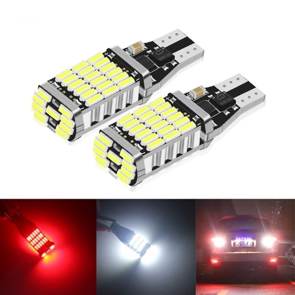 2PCS Signal Lamp T15 W16W 921 912 LED Bulbs Super Bright 4014 45SMD Car Reverse Parking Light Canbus Highlight Backup Tail Light