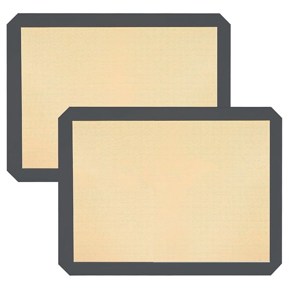 2PCS Silicon Baking Mats, Reusable Silicon Baking Mat Sheet, Baking Sheets Non-Stick, Food Safe Baking Mats,2 * Baking Mats,As Shown