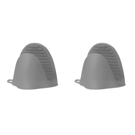 2PCS Silicone Cooking Pinch Grips Oven Mitts, Mini Finger Protector Pot Holder for Kitchen, Cooking, Baking, BBQ, Heat Resistant Gloves