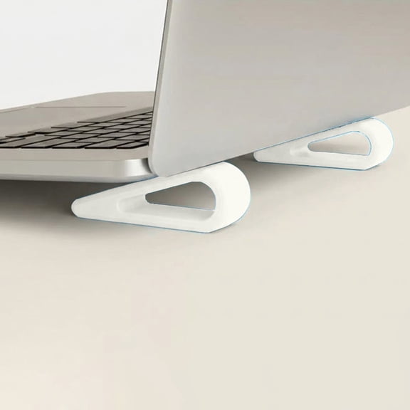 2PCS Silicone Laptop Riser Stand, Ergonomic Cooling Elevator for Home Office, School & Coffee Shop Use, Fits 13"-15" Laptops