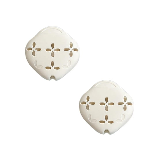 2PCS Silicone Shower Steamer Holder with Suction Cup - 3.28" Aromatherapy Steamer Tray for Shower Wall & Floor - Draining Soap Dish for Bathroom, Bedroom & Living Room(White)