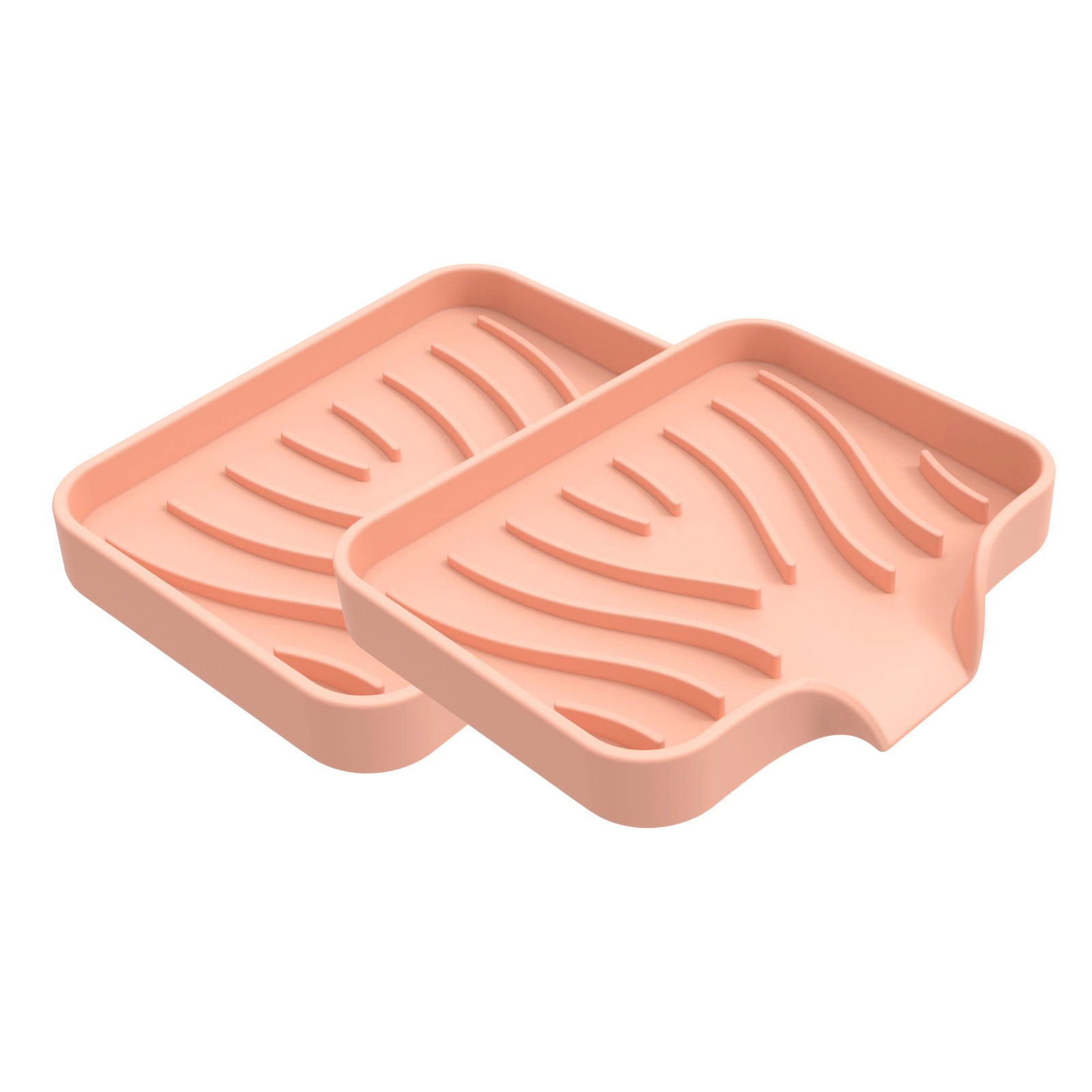 2PCS Silicone Soap Bathroom Drain Rack Soap Household Drain Portable