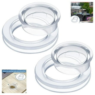 Maitys Clear Silicone Umbrella Hole Ring Plug and Cap Set for Glass  Outdoors Patio Table Clea
