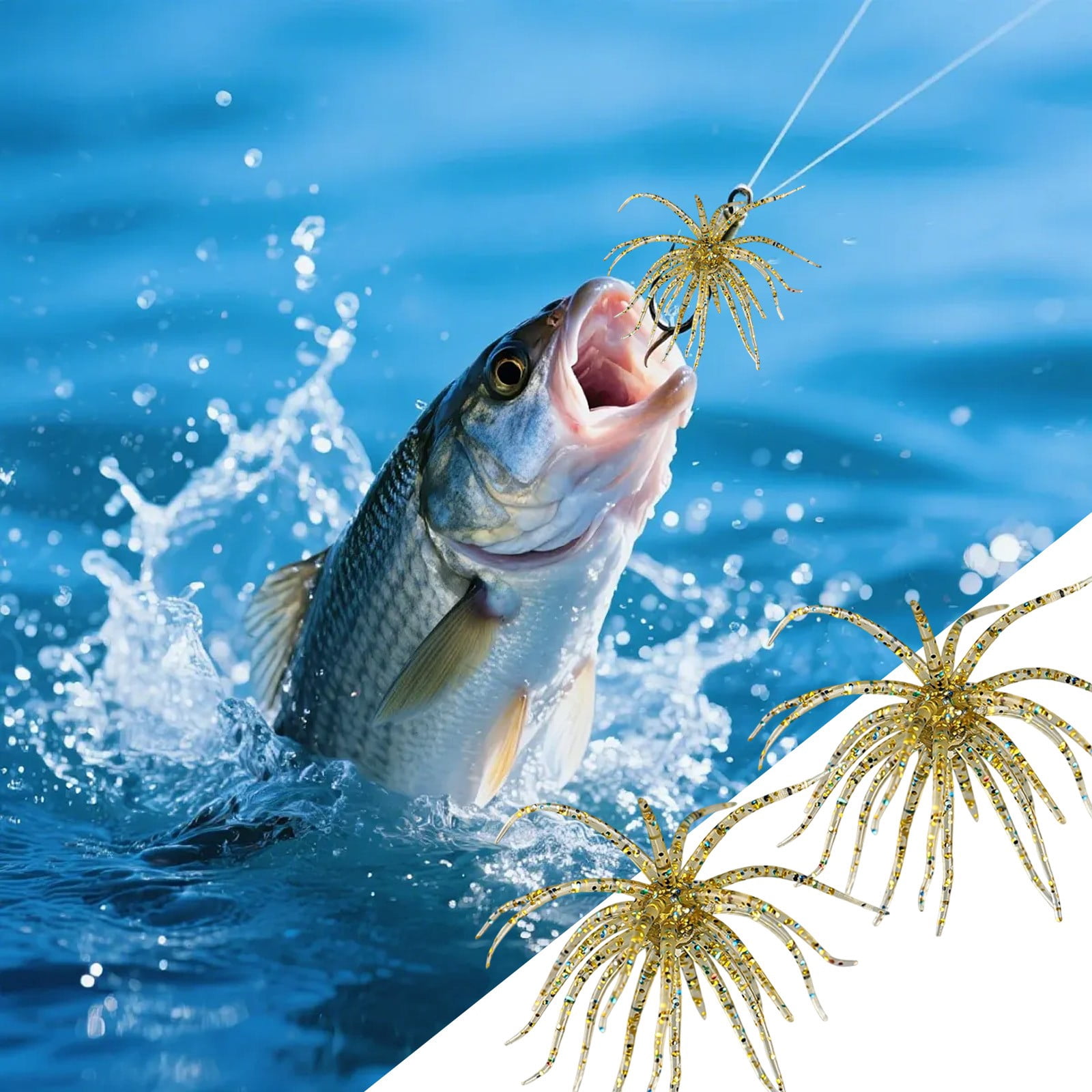artificial lures for black sea bass Fishing Lures, Silicone Simulation Sea Urchin Fishing Bait, Tearproof Urchins Dice Baits Bass Fishings, Simulation Seas Urchin Saltwater Fishings Lures, for Fish Accessories : Sports & Outdoors How-To: Jigging for Black Sea
