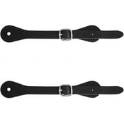 2PCS Single Ply Spur Straps Genuine Leather Western Adjustable Cowboy Boots Band 7-10 Inch Detachable Buckle DIY