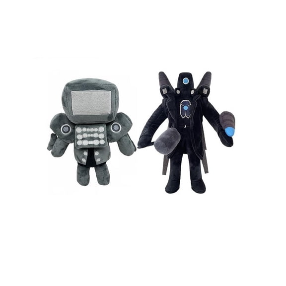 2PCS SkiToi Toilte Toy Skibidi Plush,Speakerman Plush,Cameraman Plush 11.2in Stuffed Animal Plushie Doll Toys Gift for Kids Fans Collectors Aldults Gift