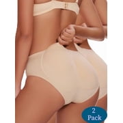 2PCS Skin Butt Lifter Panty for Women Padded Panties With Butt Enhancement XL