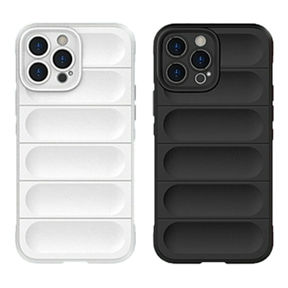 2PCS Skin Friendly Shockproof Phone Case,Soft Edge Airbag Protective Cases,Compatible for IP-12PRO