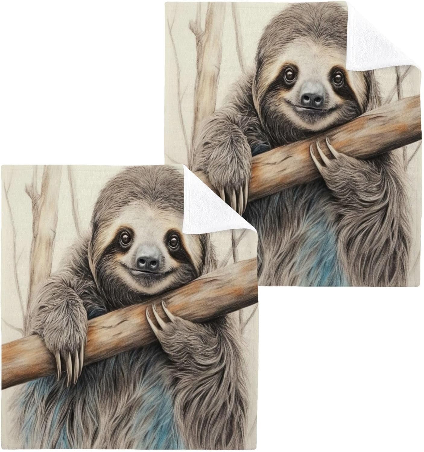 Sloth hand towels deals