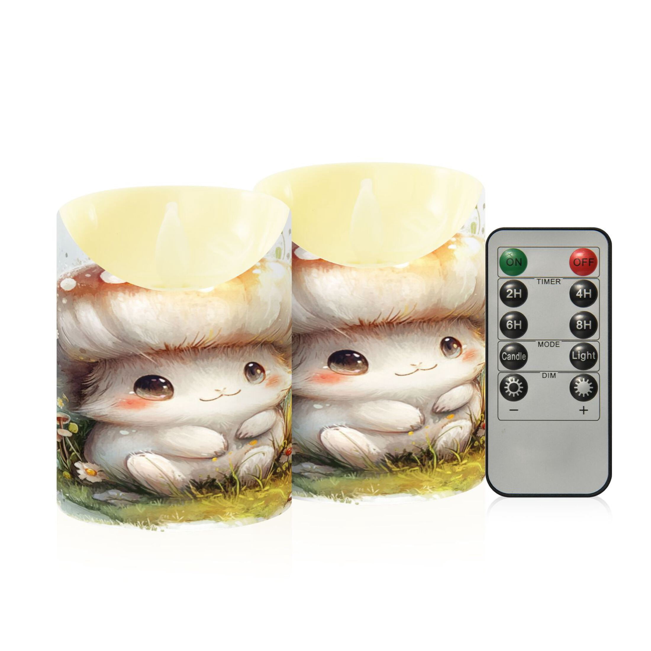2PCS Small Flameless Candles Lamp Flameless Candles Slanted Candle Lamp ...