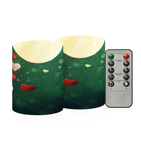 2PCS Small Flameless Candles Lamp Flameless Candles Slanted Candle Lamp ...