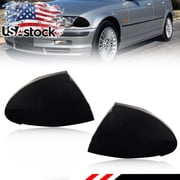 2PCS Smoked Lens Front Bumper Turn Signal Light Side Marker Light Turn Warning Lights Parking Light Corner Light For 1999 2000 2001 BMW 323i/325i/325xi/330xi/330i/328i E46 Sedan No Bulb/Socket
