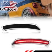 2PCS Smoked Lens Front Or Rear Side Marker Light Turn Signal Light Turn Warning Light Fender Light Reflector Light with Red Full LED For 2014 2015 2016 2017 2018 2019 Gen3 MINI Cooper F55 F56 F57