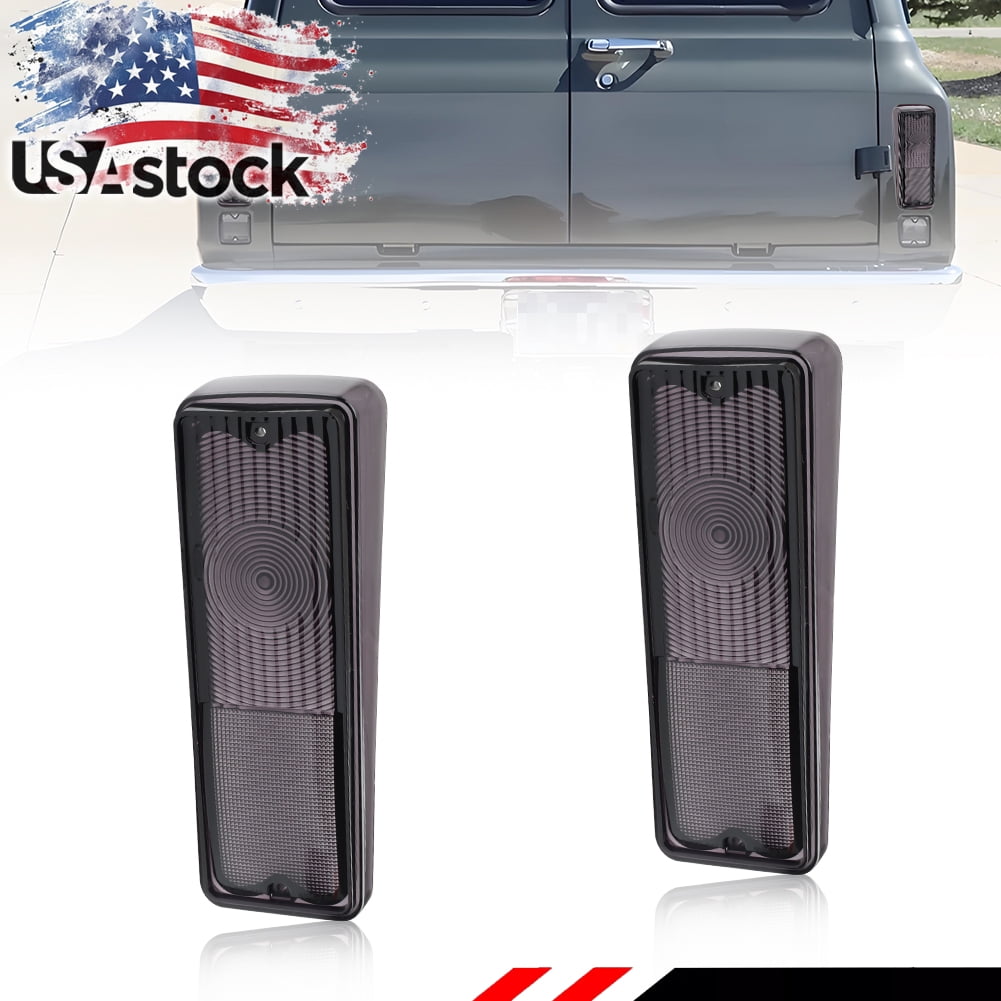 2PCS Smoked Lens Rear Bumper Reflector Lights Tail Light Rear Light Brake Light Backup Lights Reverse Light Turn Signal Light Red Led 2013 2014 Ford