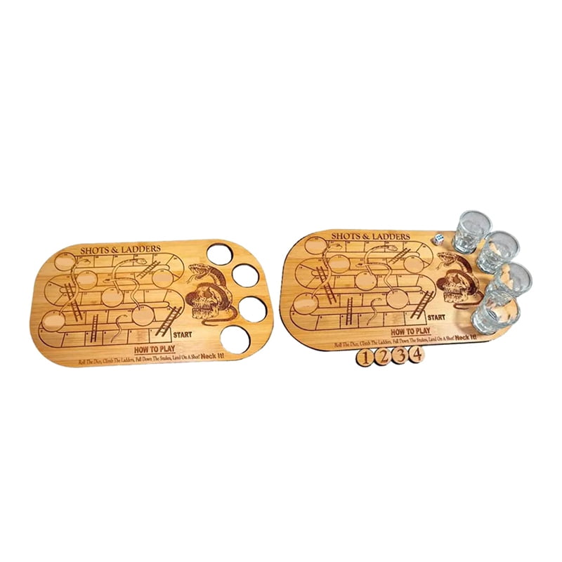 Snake Pattern Board Game 2PCS & , Snakes and Board Game Wooden Pallet and - Walmart.com