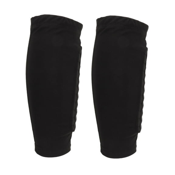 2PCS Soccer Leg Sleeves, Anti Slip Breathable Calf Compression Sleeve Shin Guard with Honeycomb Pad Protective Gear Splint for Adults Pads Baseball Taekwondo Boxing (SG)