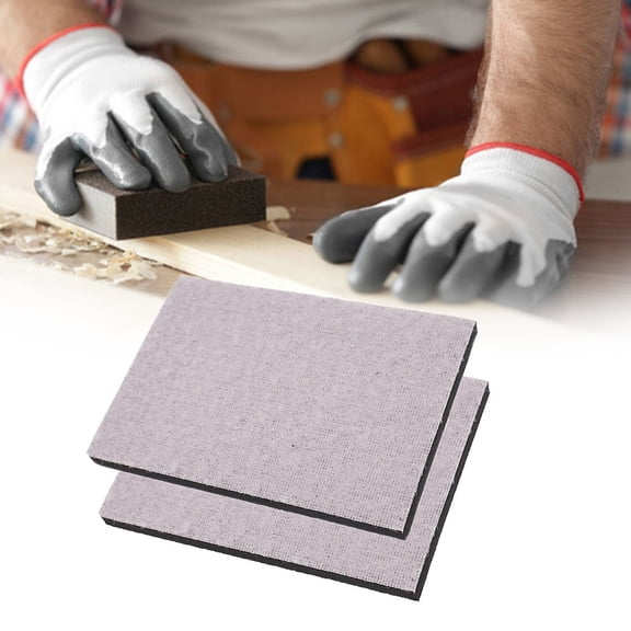 2PCS Soft Sponge Interface Pad 75x100mm Rectangular Backing Pad Sanding Tools