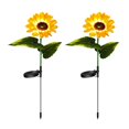 thumbnail image 1 of 2PCS Solar Garden Lights Outdoor - Sunflower Design, Solar-Powered, Durable, for Grassland and Patio, 1 of 8