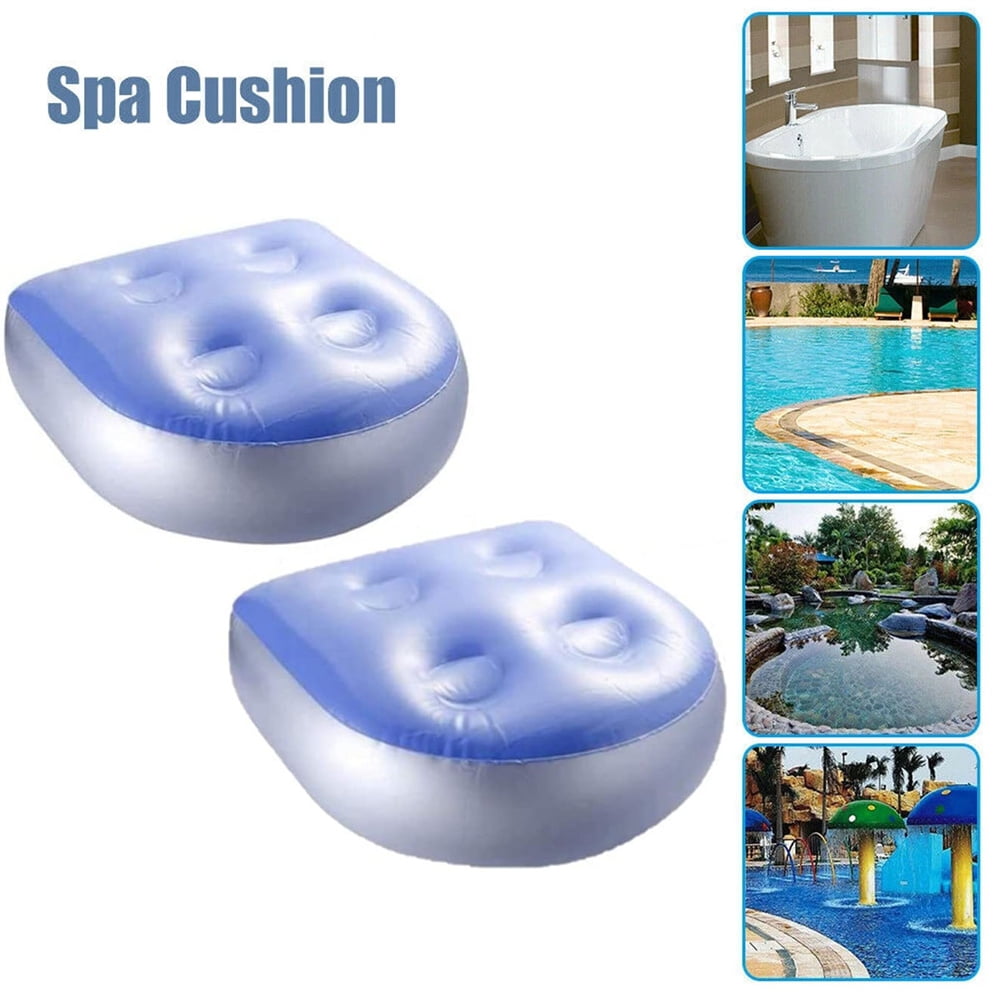 2PCS Spa and Hot Tub Booster Seat Cushion Inflatable Pad for Adults