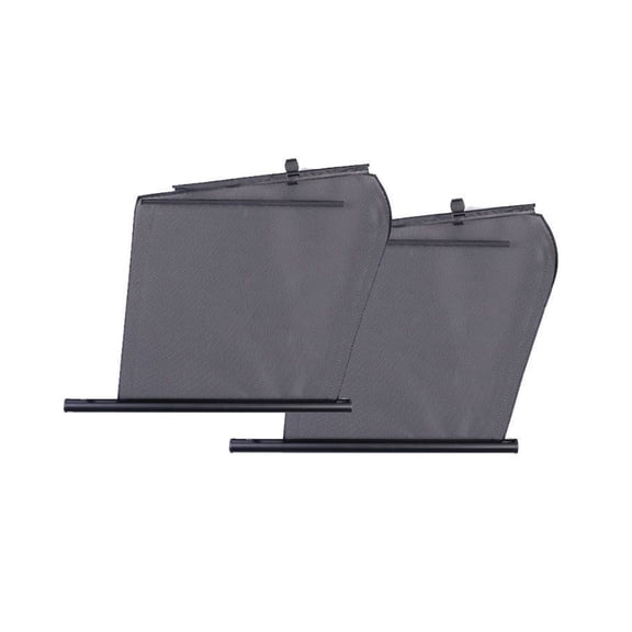 2PCS Space Saving Adjustable Car Window Shade Auto Extend Design Heat Insulation Polyester Net For Daily Commute 1 Pair