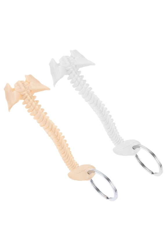 2PCS Human Spine Keychain Ring Mini Teaching Display Model Biology Classroom Study Tools For Doctor Ring Present