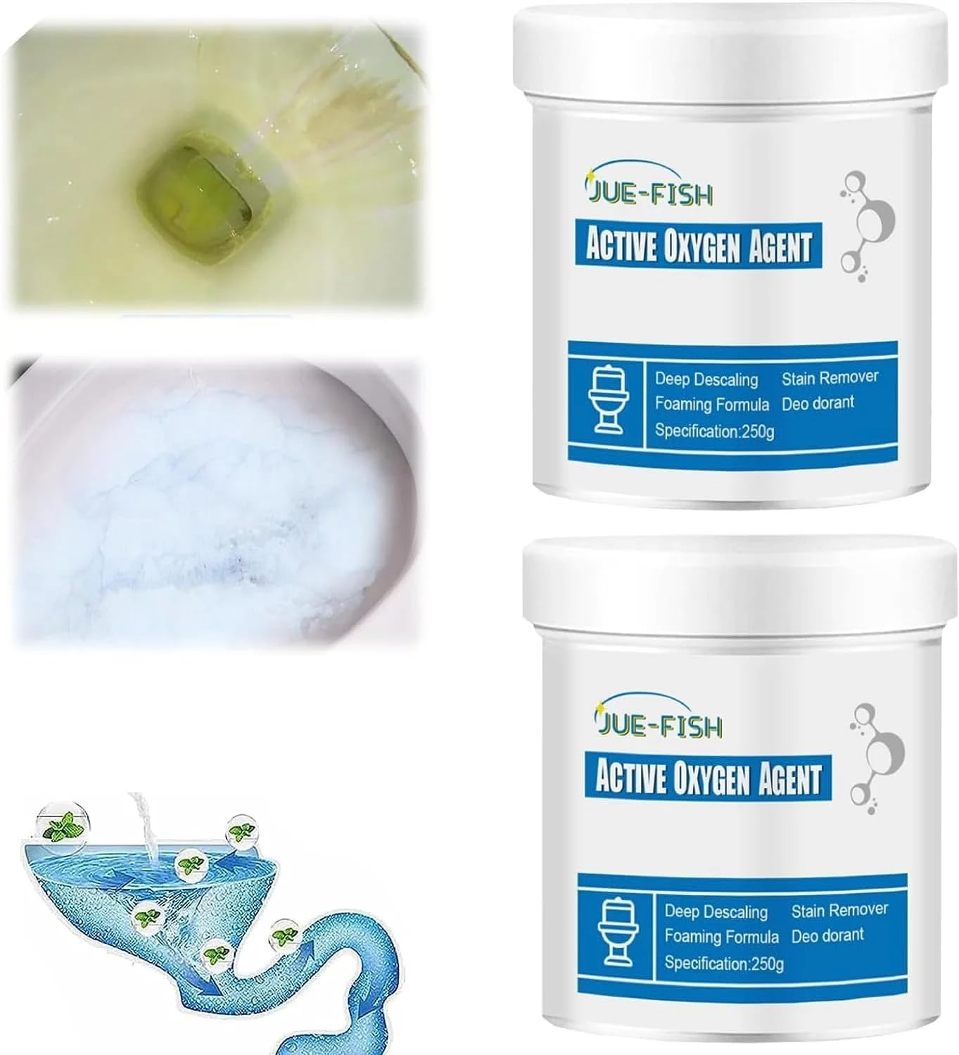 2PCS Splash Toilet Cleaner Splash Foam Toilet Cleaner, Toilet Active