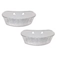 2PCS Spoon And Lid Rest, Transparent Storage Rack PS Oval Bathroom