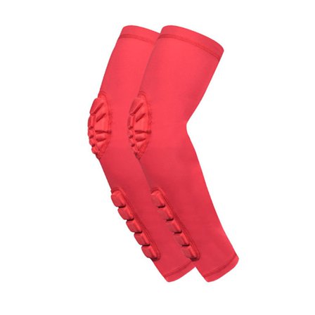 2PCS Sports Elbow Arm Honeycomb Anti - Collision for Multiple Sports in 4 Colors Durable and Effective