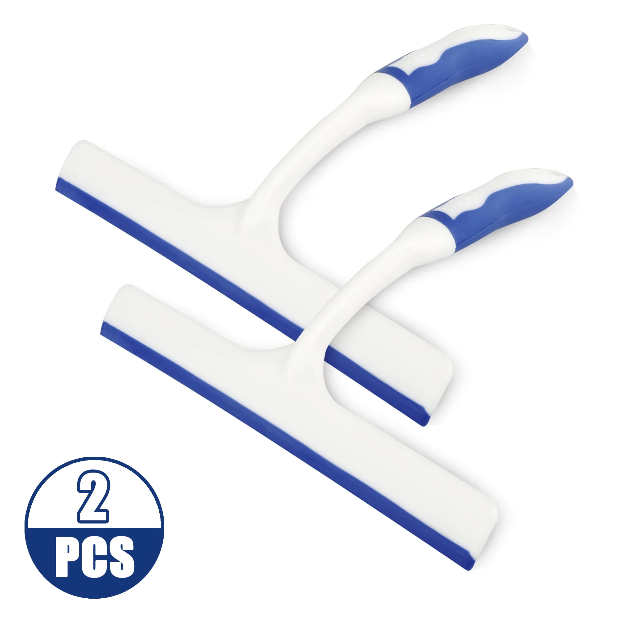 2PCS Squeegees Shower, 10 inches Streak-Free Handheld Squeegee