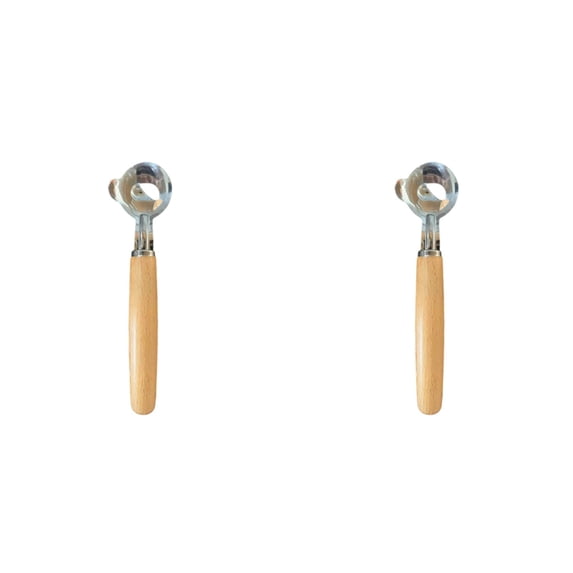 2PCS Stainless Steel Cactus Peeler Spoon - Professional Cuchara Pelador de Nopales Tool - Multi-Function Kitchen Gadget for Peeling, Slicing Meatball Making - Chinese Noodle Cutter & Cooking Utensil