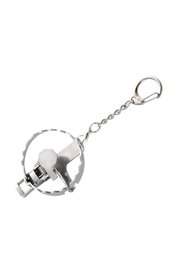 2PCS Stainless Steel Mini Bear Trap Keychain Suitable for Cool Keychains | Relax Key with Card Storage Design | Durable Portable Gift for, Couples, Valentines Day, M