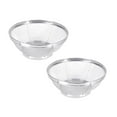 thumbnail image 1 of 2PCS Stainless Steel Rice Sieve Fine Mesh Strainer, Large Capacity Colander, for Rice/Yogurt/Fruits & Vegetables, 1 of 4