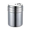 thumbnail image 1 of 2PCS Stainless Steel Salt and Pepper Shakers,Spice Dispenser Seasoning Spice Shaker with Lid and Handle, Metal Dredge Shaker for Powder Sugar Cooking Kitchen Baking(Silver2,2.28x2.28x3.14"), 1 of 6