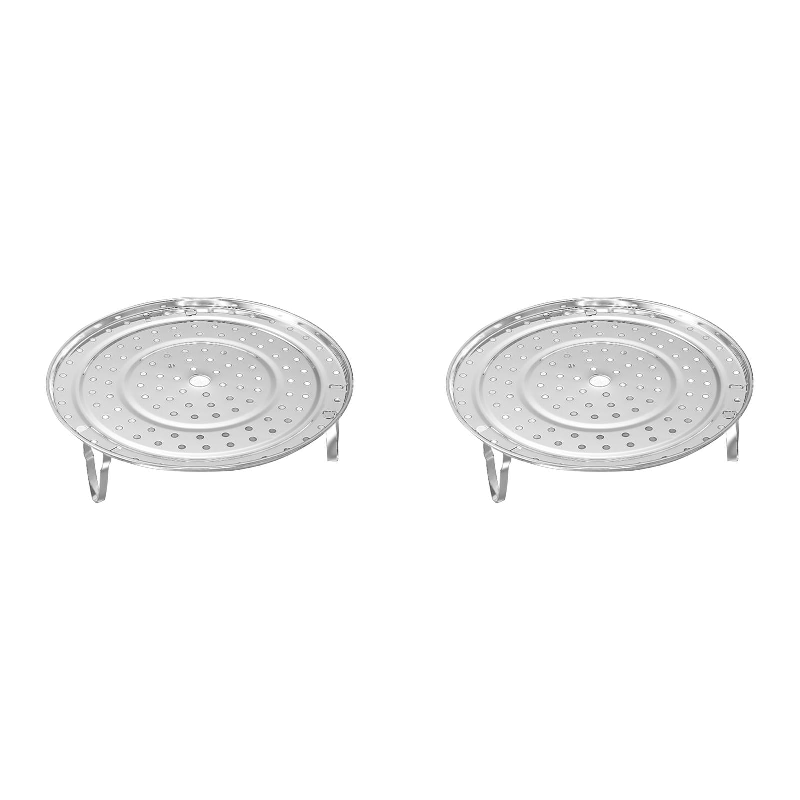 2PCS Stainless Steel Steamer with Lid Versatile Kitchen Cookware for ...