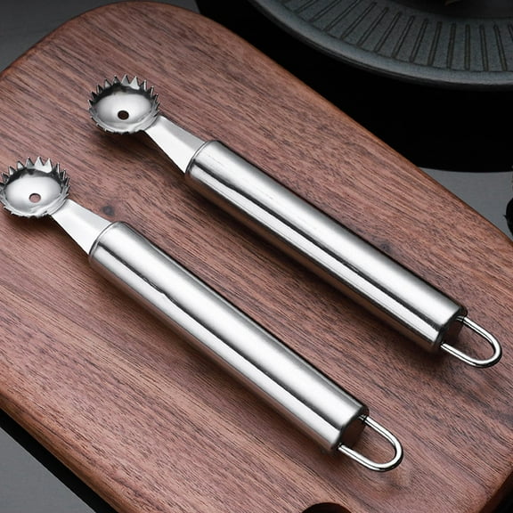 2PCS Stainless Steel Tomato Corer Strawberry Huller Stem Remover Fruit Leaf Remover
